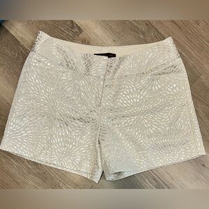 The Limited  Women’s Metallic Cuffed Shorts Cassidy Fit (Size 10)